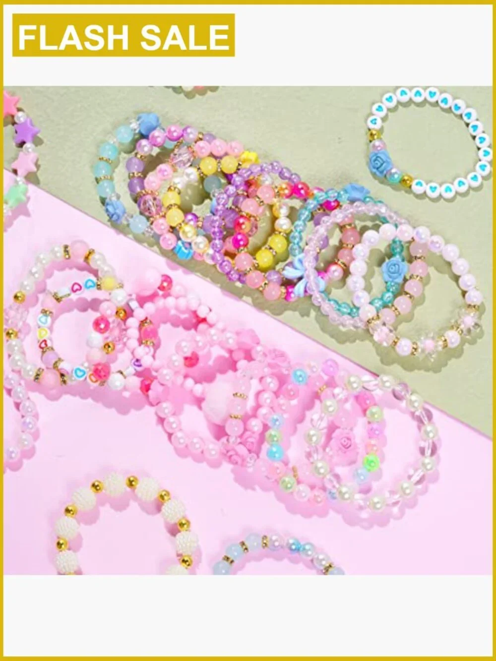 Beaded Bracelets Set for Kids Party Favors - 24 Pieces